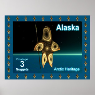 Tuvaaq - Fractal Inuit Hunter Poster