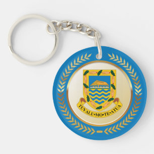 Tuvalu Coat of Arms Key Ring