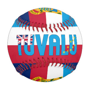 Tuvalu Flag and Coat of Arms Patriotic Baseball