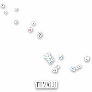 Tuvalu Flag Charming Patriotic Map