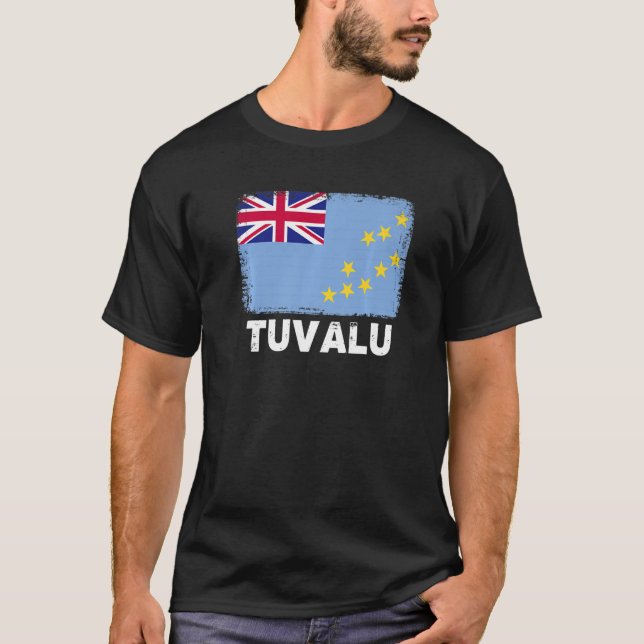 Tuvalu Flag  Support Tuvaluan People Women Men T-Shirt (Front)