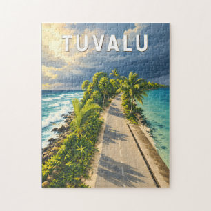 Tuvalu Illustration Travel Art Vintage Jigsaw Puzzle