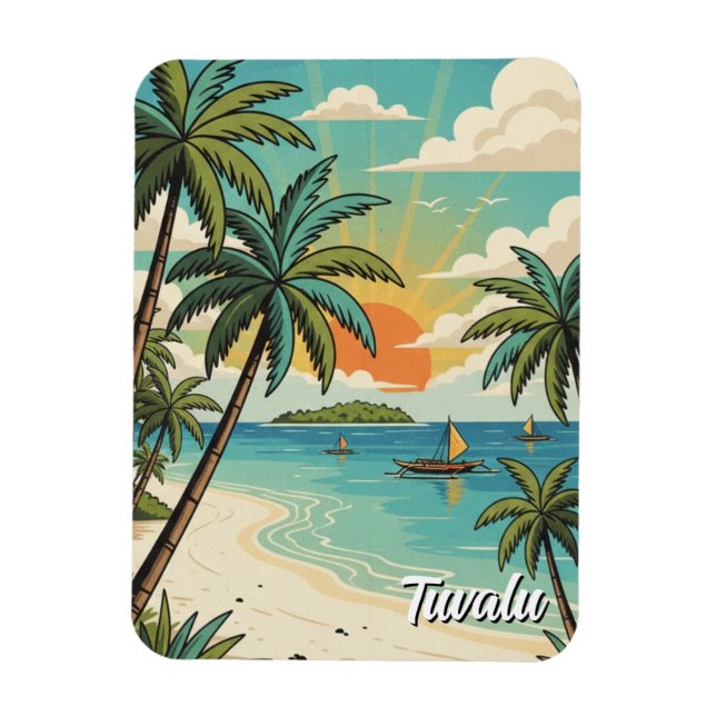 Tuvalu Magnet (Vertical)