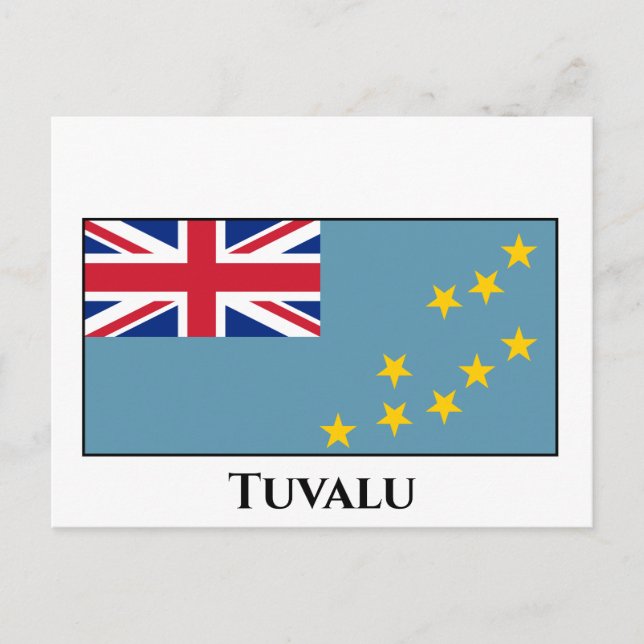 Tuvalu (Tuvaluan) Flag Postcard (Front)