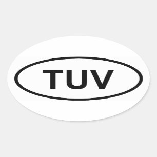 Tuvalu "YUV" Oval Sticker