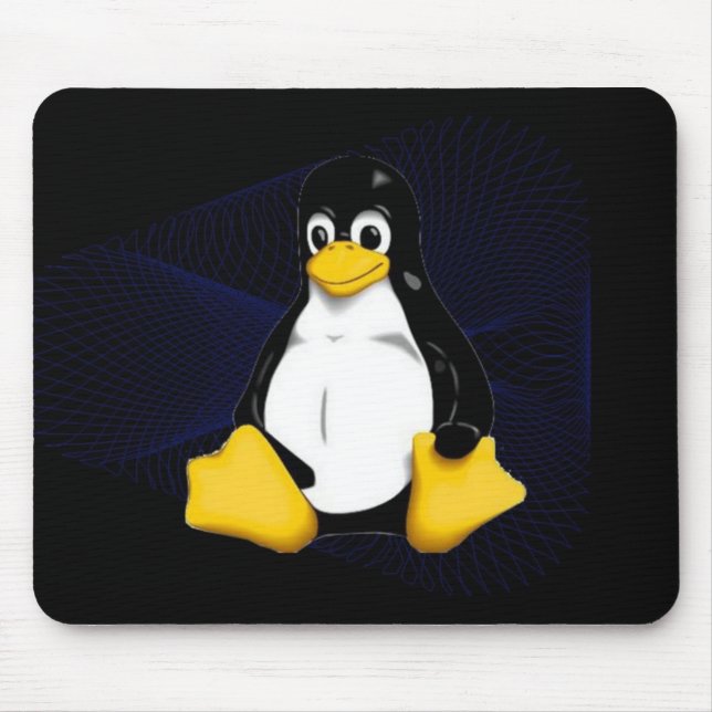 TUX Blue Sobel Mouse Mat (Front)