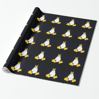TUX Blue Sobel Wrapping Paper