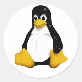 Tux Classic Round Sticker