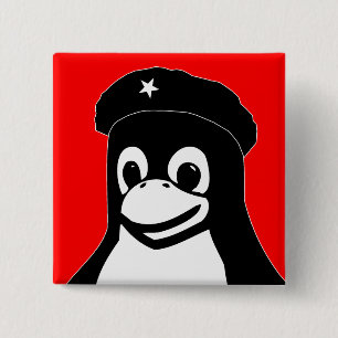 Tux Guevara - Customised 15 Cm Square Badge