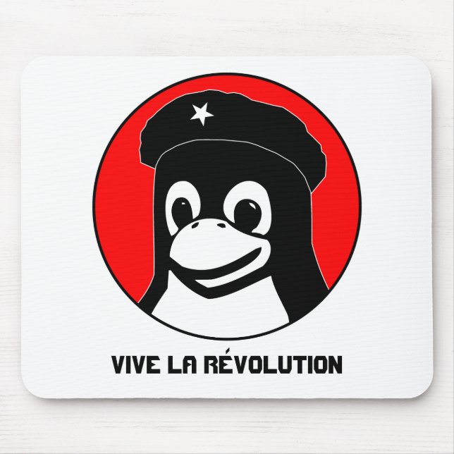 Tux Guevara, Vive la RÃ©volution Mouse Mat (Front)