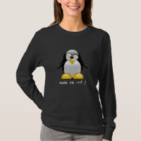 Tux Linux Penguin Sudo Rm Rf Computer Geek