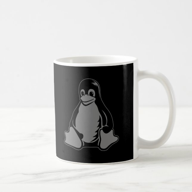 Tux Penguin - (Linux, Open Source, Copyleft, FSF) Coffee Mug (Right)