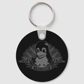 Tux Penguin - (Linux, Open Source, Copyleft, FSF) Key Ring