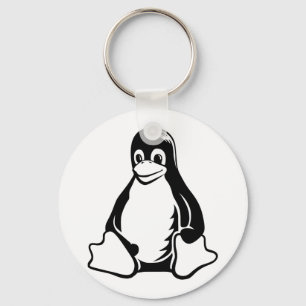 Tux Penguin - (Linux, Open Source, Copyleft, FSF) Key Ring