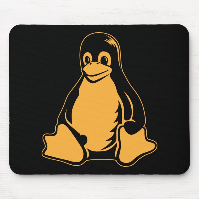 Tux Penguin - (Linux, Open Source, Copyleft, FSF) Mouse Mat (Front)