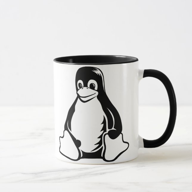 Tux Penguin - (Linux, Open Source, Copyleft, FSF) Mug (Right)