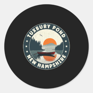 Tuxbury Nd New Hampshire Sunset T Shirt Classic Round Sticker