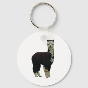 Tuxedo Alpaca Key Ring