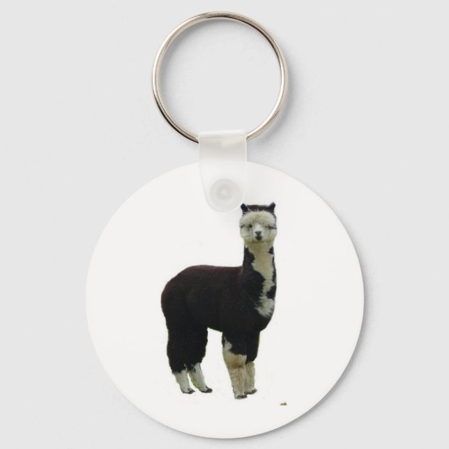 Tuxedo Alpaca Key Ring (Front)
