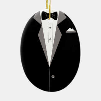Tuxedo Art Ceramic Tree Decoration