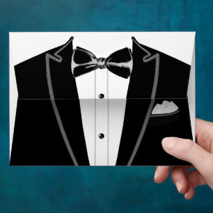 Tuxedo bachelor party  envelope