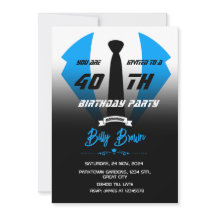 Tuxedo Birthday Invitation