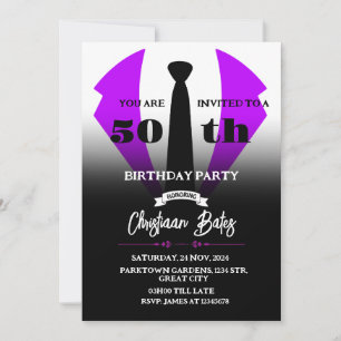 Tuxedo Birthday Invitation