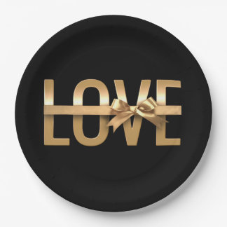 Tuxedo Black -  Paper Plate