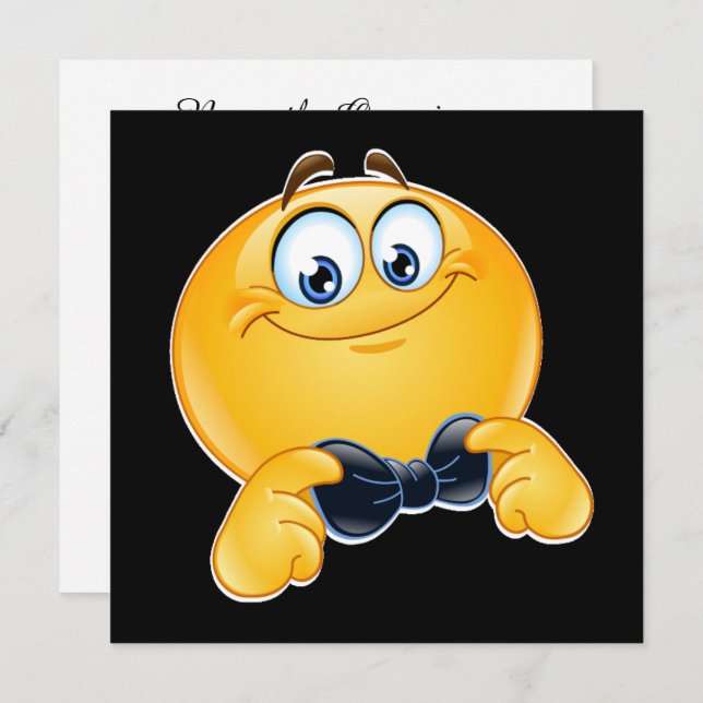 Tuxedo Black Tie Event INVITATION (Front/Back)