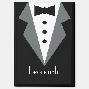 Tuxedo Black Tie Personalised Magnet