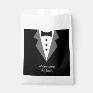 Tuxedo Black Tie Wedding Favour Bags
