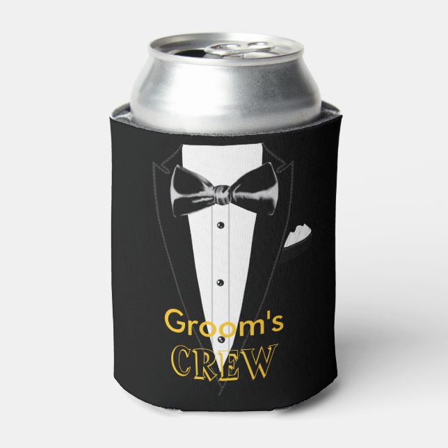Tuxedo Can Cooler (Can Front)