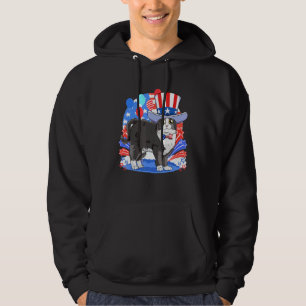 Tuxedo Cat 4th Of July Patriotic American Flag Hoodie