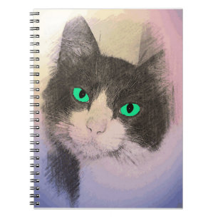 TUXEDO CAT ART NOTEBOOK