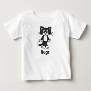 Tuxedo cat baby tee shirt