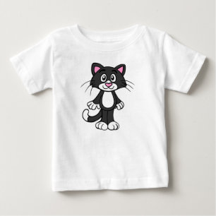 Tuxedo cat baby tee shirt