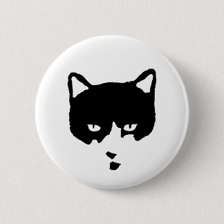 Tuxedo Cat Button