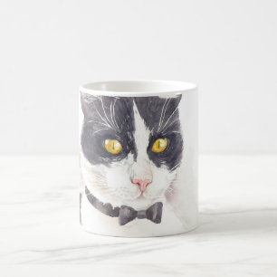 Tuxedo cat coffee mug