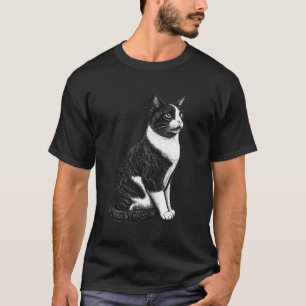 Tuxedo Cat Cute Cat Lover T-Shirt