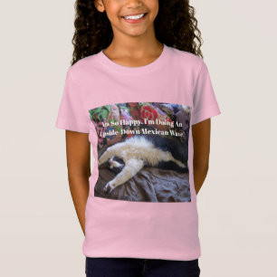 Tuxedo Cat Funny Cute doing a Mexican Wave Quote T-Shirt