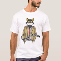Tuxedo Cat Gentleman Royal Style Suit Art
