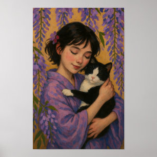 Tuxedo Cat Girl                                    Poster