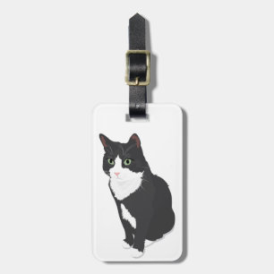 Tuxedo Cat Luggage Tag