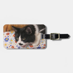 Tuxedo Cat Luggage Tag