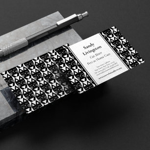 Tuxedo Cat Modern Geometric  Business Card