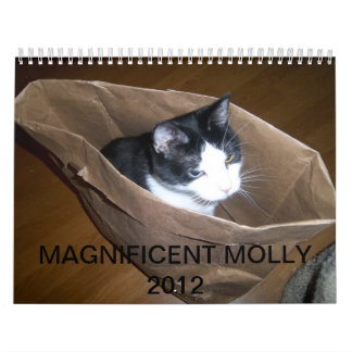 Tuxedo Cat "Molly" Calendar