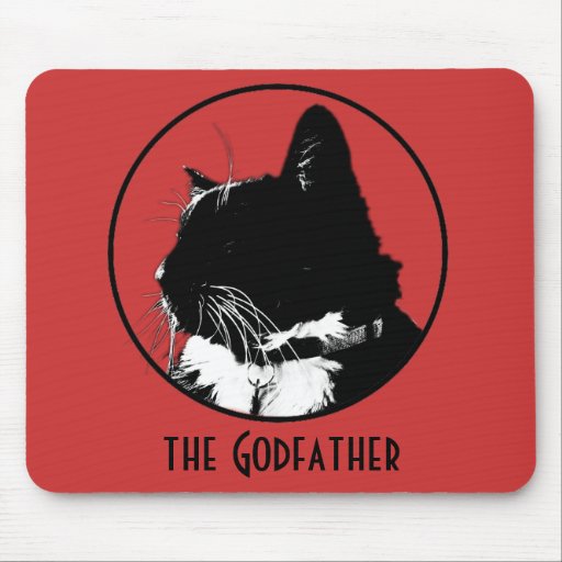 Image of Tuxedo Cat Mouse Pad