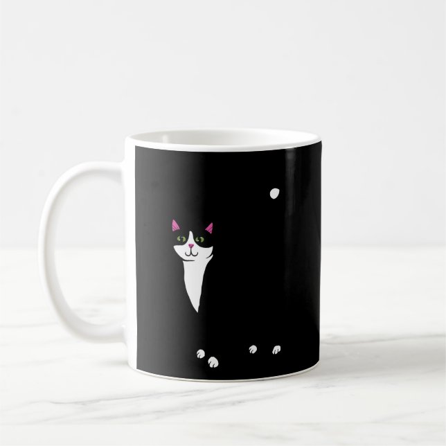 Tuxedo Cat Mum Coffee Mug (Left)