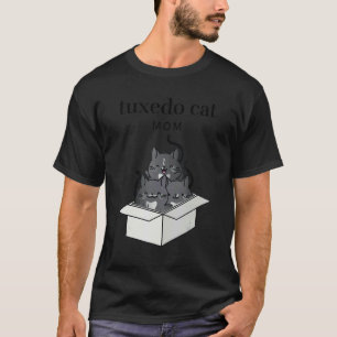 Tuxedo Cat Mum Cute T-Shirt