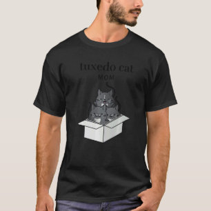 Tuxedo Cat Mum Cute T-Shirt